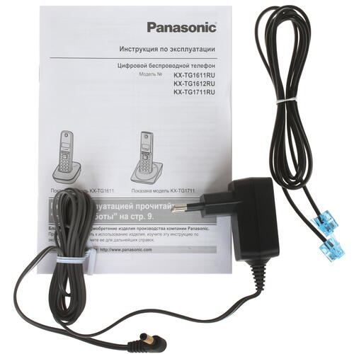 Купить Телефон беспроводной (DECT) Panasonic KX-TG1611RUF  0133082. Характеристики, отзывы и цены в Донецке