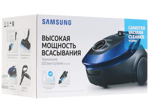 Купить Пылесос Samsung VC2500M красный  1098386. Характеристики, отзывы и цены в Донецке