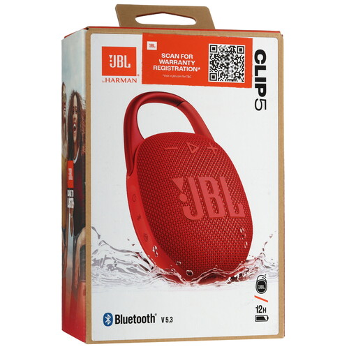 Купить Портативная колонка JBL CLIP 5, красный  5464057. Характеристики, отзывы и цены в Донецке