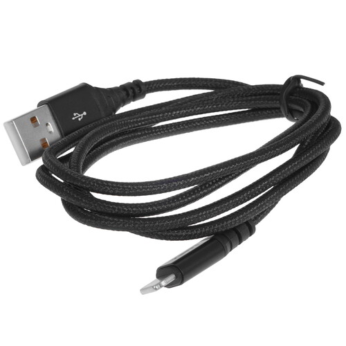 Купить Кабель круглый LANEX Lightning 8-pin - USB 2.0 Type-A черный 1 м  9280460. Характеристики, отзывы и цены в Донецке