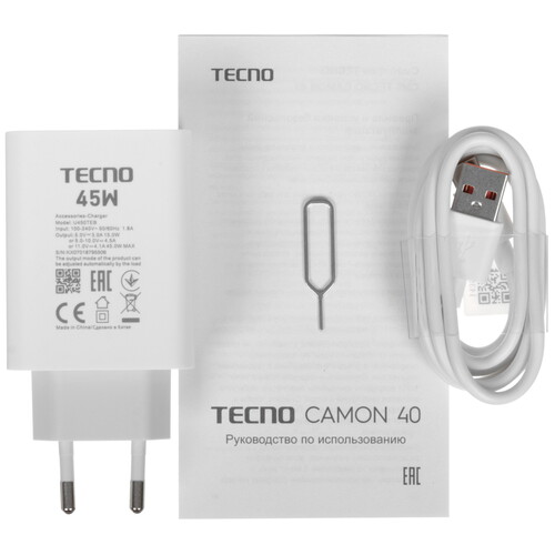 Купить 6.78" Смартфон Tecno CAMON 40 256 ГБ черный  5626381. Характеристики, отзывы и цены в Донецке