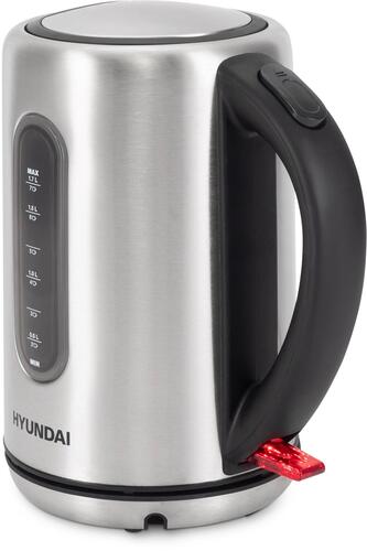Купить Электрочайник Hyundai HYK-S9909 серебристый  9091250. Характеристики, отзывы и цены в Донецке