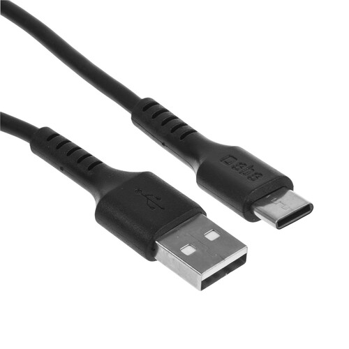 Купить Кабель круглый SBS USB Type-C - USB 2.0 Type-A черный 2 м  5617432. Характеристики, отзывы и цены в Донецке
