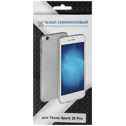 Купить Накладка  DF для Tecno SPARK 20 Pro прозрачный  5466969. Характеристики, отзывы и цены в Донецке