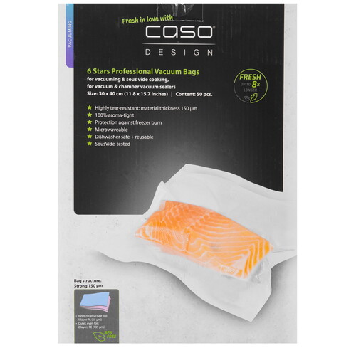 Купить Пакеты для вакуумного упаковщика CASO 6 Sterne 30*40  9297248. Характеристики, отзывы и цены в Донецке