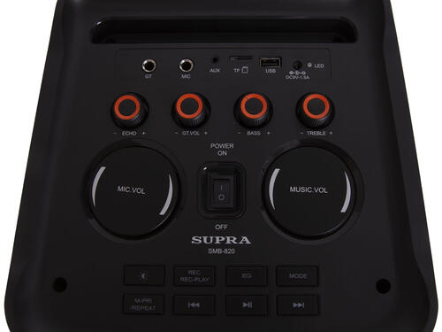 Купить Портативная аудиосистема SUPRA SMB-820, черный  5368630. Характеристики, отзывы и цены в Донецке