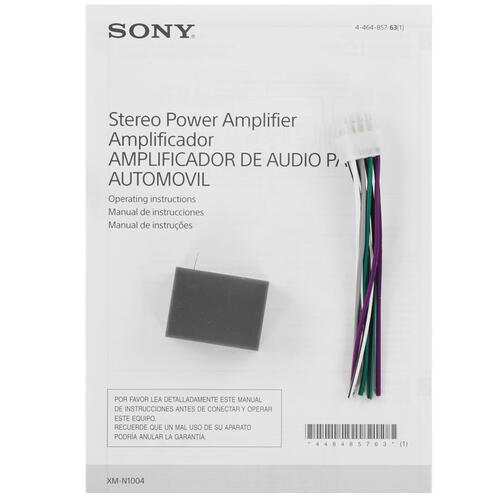 Купить Усилитель Sony XM-N1004  5094392. Характеристики, отзывы и цены в Донецке
