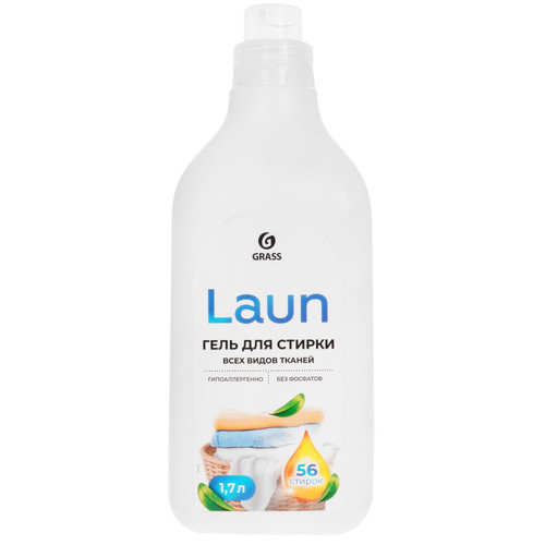 Купить Гель для стирки GRASS Laun для белых тканей, для цветных тканей, 1.7 л  9388559. Характеристики, отзывы и цены в Донецке