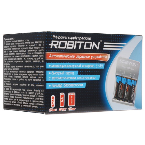 Купить Зарядное устройство ROBITON Smart S500/plus  5346383. Характеристики, отзывы и цены в Донецке