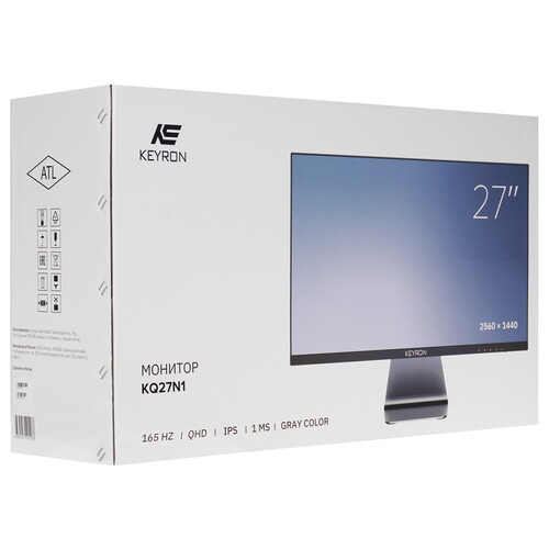 Купить 27" Монитор KEYRON KQ27N1 серый  5411379. Характеристики, отзывы и цены в Донецке