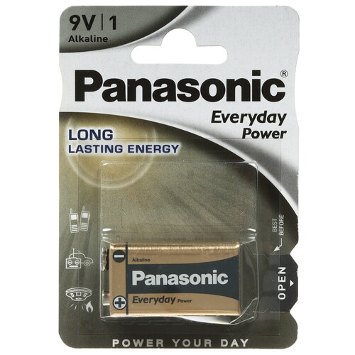 Купить Батарейка Panasonic Everyday Power крона (6LR61/6F22/CR-9V)  9220299. Характеристики, отзывы и цены в Донецке