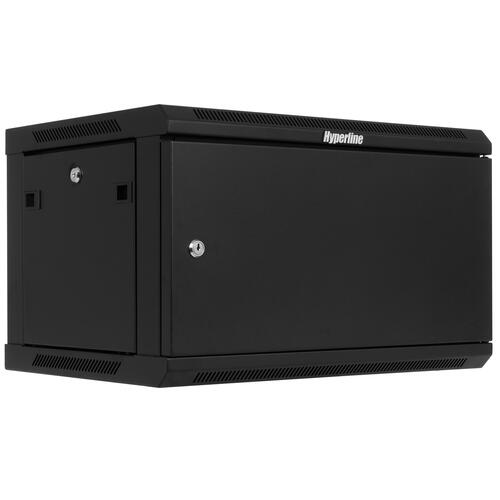 Купить Шкаф коммутационный Hyperline TWB-0645-SR-RAL9004  8193742. Характеристики, отзывы и цены в Донецке
