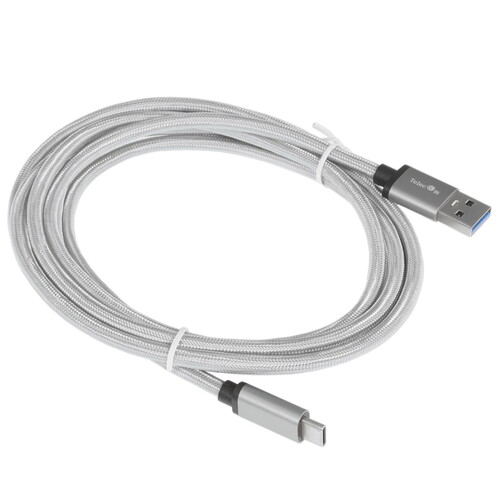 Купить Кабель круглый Telecom USB Type-C - USB 3.0 Type-A серый 2 м  5471444. Характеристики, отзывы и цены в Донецке