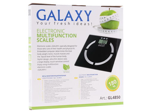 Купить Весы Galaxy GL 4850 черный  1045055. Характеристики, отзывы и цены в Донецке