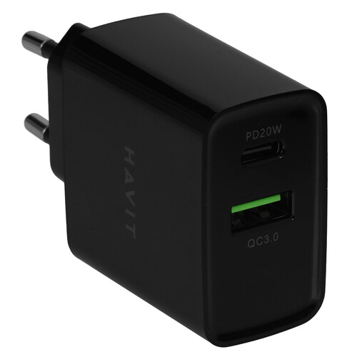 Купить Сетевое зарядное устройство Havit HV-UC111 черный  9282091. Характеристики, отзывы и цены в Донецке