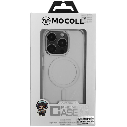 Купить Накладка  MOCOLL Jelly Series для Apple iPhone 15 Pro белый/прозрачный  5466681. Характеристики, отзывы и цены в Донецке