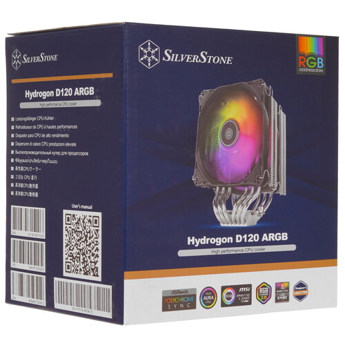 Купить Кулер для процессора SilverStone Hydrogon D120 ARGB V2  5615121. Характеристики, отзывы и цены в Донецке