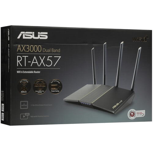 Купить Wi-Fi роутер ASUS RT-AX57  5423174. Характеристики, отзывы и цены в Донецке