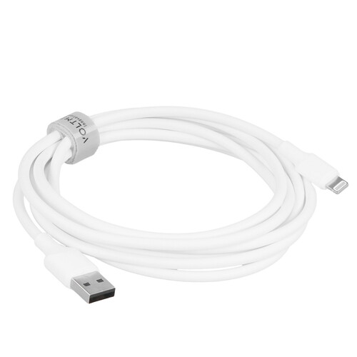 Купить Кабель круглый VOLTME Lightning 8-pin - USB 2.0 Type-A белый 2 м  9210866. Характеристики, отзывы и цены в Донецке