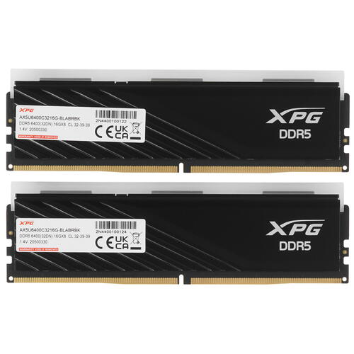 Купить Оперативная память ADATA XPG Lancer Blade RGB [AX5U6400C3216G-DTLABRBK] 32 ГБ  5433255. Характеристики, отзывы и цены в Донецке