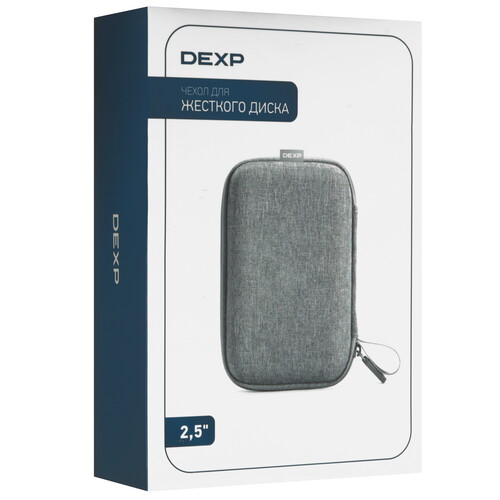 Купить Чехол для внешнего HDD DEXP HXA25-GY серый  5411297. Характеристики, отзывы и цены в Донецке