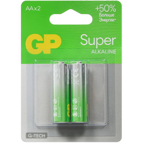Купить Батарейка GP Super AA (LR6/ER14505/FR6/R6P)  5626853. Характеристики, отзывы и цены в Донецке