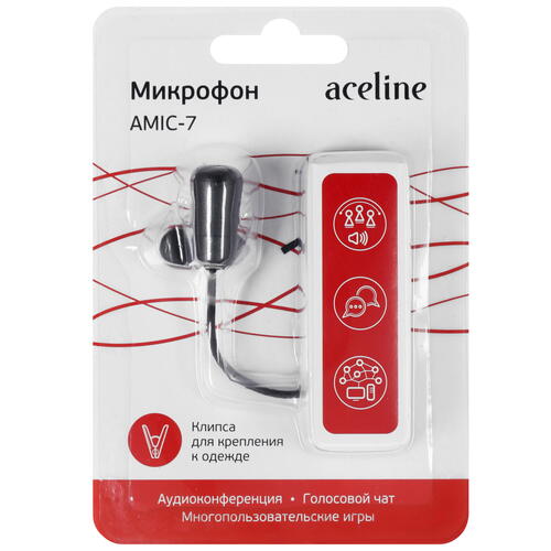 Купить Микрофон Aceline AMIC-7 черный  1096788. Характеристики, отзывы и цены в Донецке