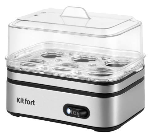 Купить Яйцеварка Kitfort КТ-6957 серебристый  9272042. Характеристики, отзывы и цены в Донецке