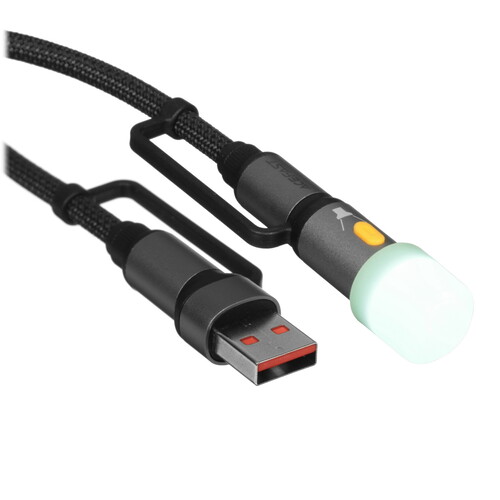 Купить Кабель круглый ACEFAST USB Type-C - USB 2.0 Type-A, USB Type-C черный 1.2 м  9258668. Характеристики, отзывы и цены в Донецке