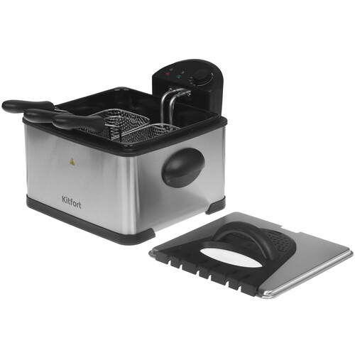 Купить Фритюрница Kitfort КТ-6539 серый  9311837. Характеристики, отзывы и цены в Донецке