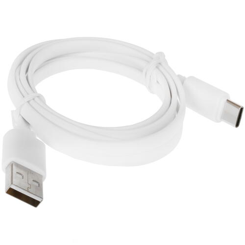 Купить Кабель плоский FinePower USB Type-C - USB 2.0 Type-A белый 1 м  1380286. Характеристики, отзывы и цены в Донецке