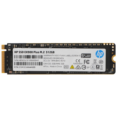 Купить 512 ГБ M.2 NVMe накопитель HP EX900 Plus  9906964. Характеристики, отзывы и цены в Донецке