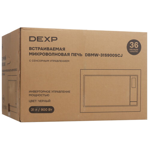 Купить Встраиваемая микроволновая печь DEXP DBMW-31S900SCJ черный  9260289. Характеристики, отзывы и цены в Донецке