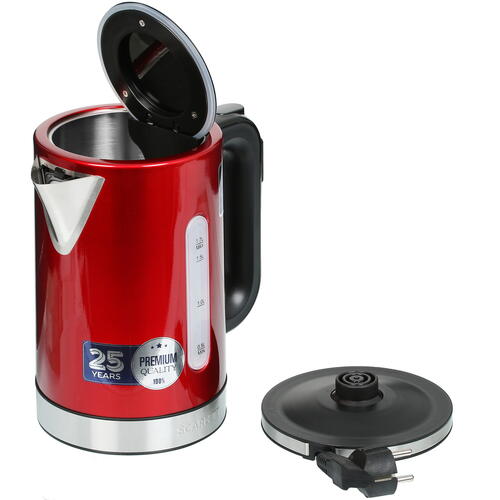 Купить Электрочайник Scarlett SC-EK21S77 красный  5355066. Характеристики, отзывы и цены в Донецке