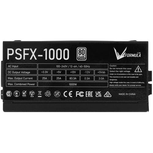 Купить Блок питания Formula V Line PSFX-1000  черный  5611165. Характеристики, отзывы и цены в Донецке