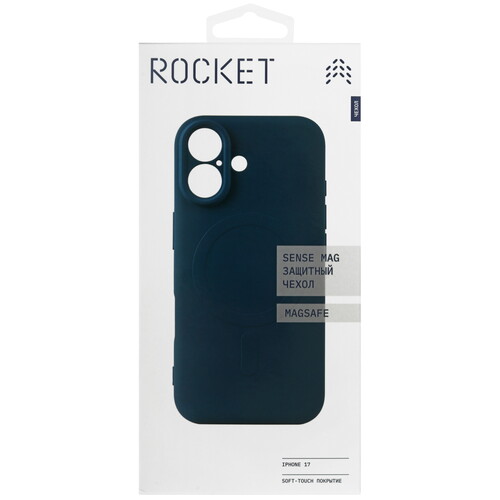 Купить Накладка  Rocket Sense Mag для Apple iPhone 17 синий  5639055. Характеристики, отзывы и цены в Донецке