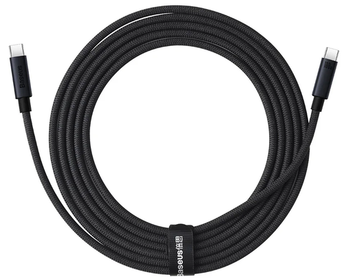 Купить Кабель круглый Baseus USB Type-C - USB Type-C черный 2 м  5627597. Характеристики, отзывы и цены в Донецке