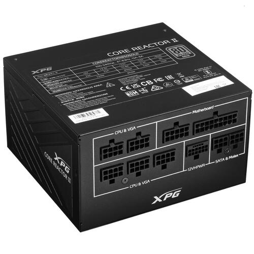 Купить Блок питания ADATA XPG CORE REACTOR II 850 GOLD [COREREACTORII850G-BKCEU] черный  5416313. Характеристики, отзывы и цены в Донецке
