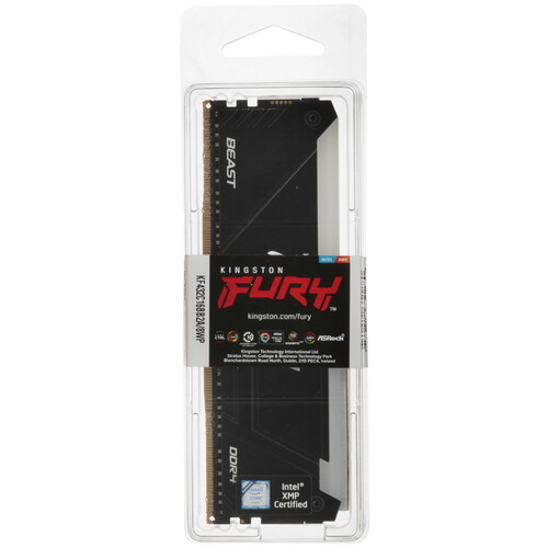 Купить Оперативная память Kingston FURY Beast Black RGB [KF432C16BB2A/8WP] 8 ГБ  5638519. Характеристики, отзывы и цены в Донецке