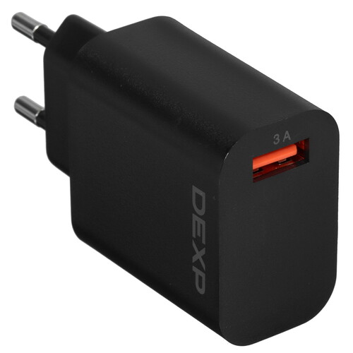 Купить Сетевое зарядное устройство DEXP CB15A черный  9149647. Характеристики, отзывы и цены в Донецке