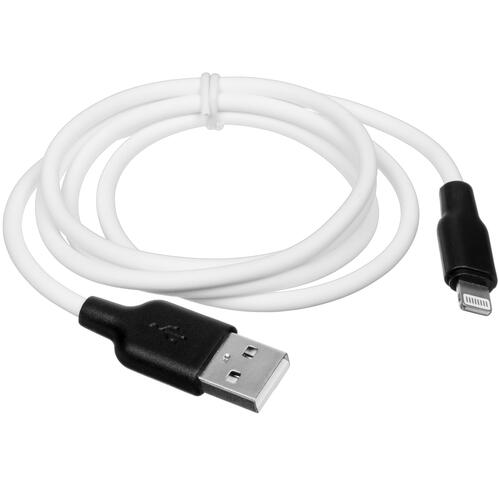 Купить Кабель круглый Hoco Lightning 8-pin - USB 2.0 Type-A белый 1 м  5452389. Характеристики, отзывы и цены в Донецке