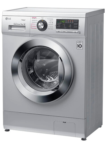 Купить Стиральная машина LG F1296HDS4 серебристый  8199718. Характеристики, отзывы и цены в Донецке