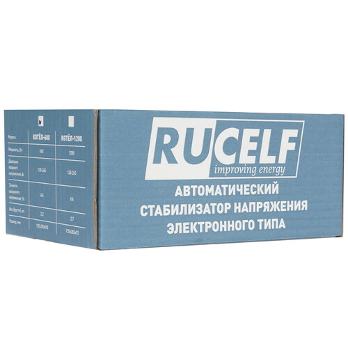 Купить Стабилизатор напряжения RUCELF КОТЕЛ-600  8105911. Характеристики, отзывы и цены в Донецке