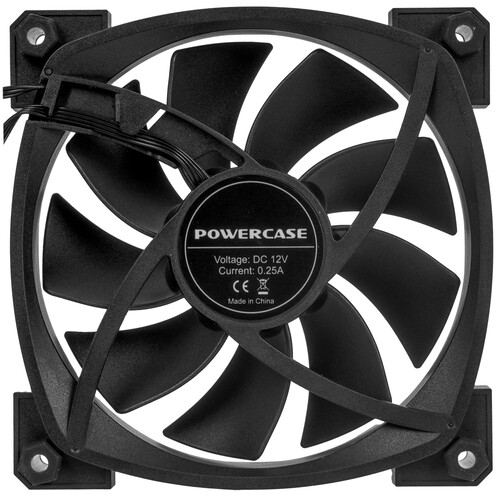 Купить Вентилятор Powercase M55-12 ARGB [M55-12ARGB] черный  9227970. Характеристики, отзывы и цены в Донецке