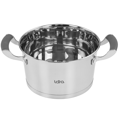 Купить Кастрюля Lara Венера LR02-281 3.1 л 20 см серебристый  9214940. Характеристики, отзывы и цены в Донецке