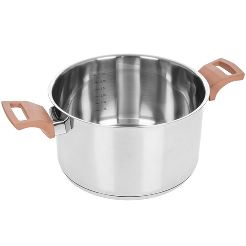 Купить Кастрюля Werner Eletto 51872 4.5 л 22 см серебристый  9223407. Характеристики, отзывы и цены в Донецке