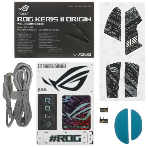 Купить Мышь беспроводная/проводная ASUS ROG Keris II Origin  9309116. Характеристики, отзывы и цены в Донецке