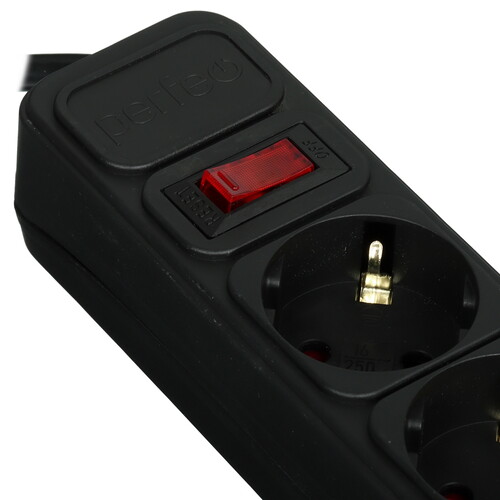 Купить Сетевой фильтр Perfeo REAL POWER PF_E1501 черный  9172328. Характеристики, отзывы и цены в Донецке