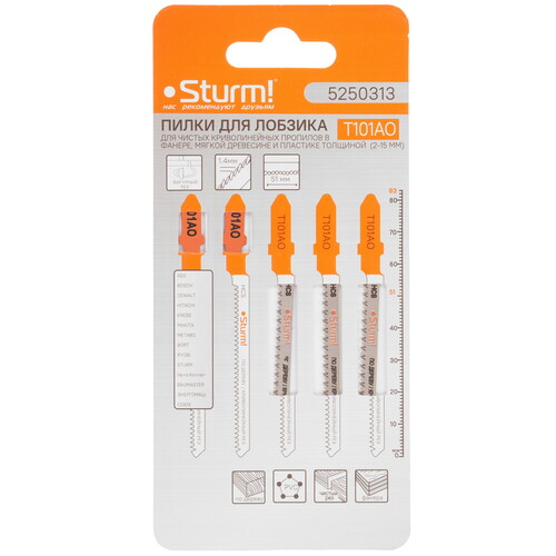 Купить Пилки для лобзика Sturm! 5250313  8114304. Характеристики, отзывы и цены в Донецке