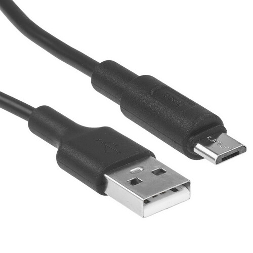 Купить Кабель круглый Hoco micro USB - USB 2.0 Type-A черный 1 м  9244487. Характеристики, отзывы и цены в Донецке